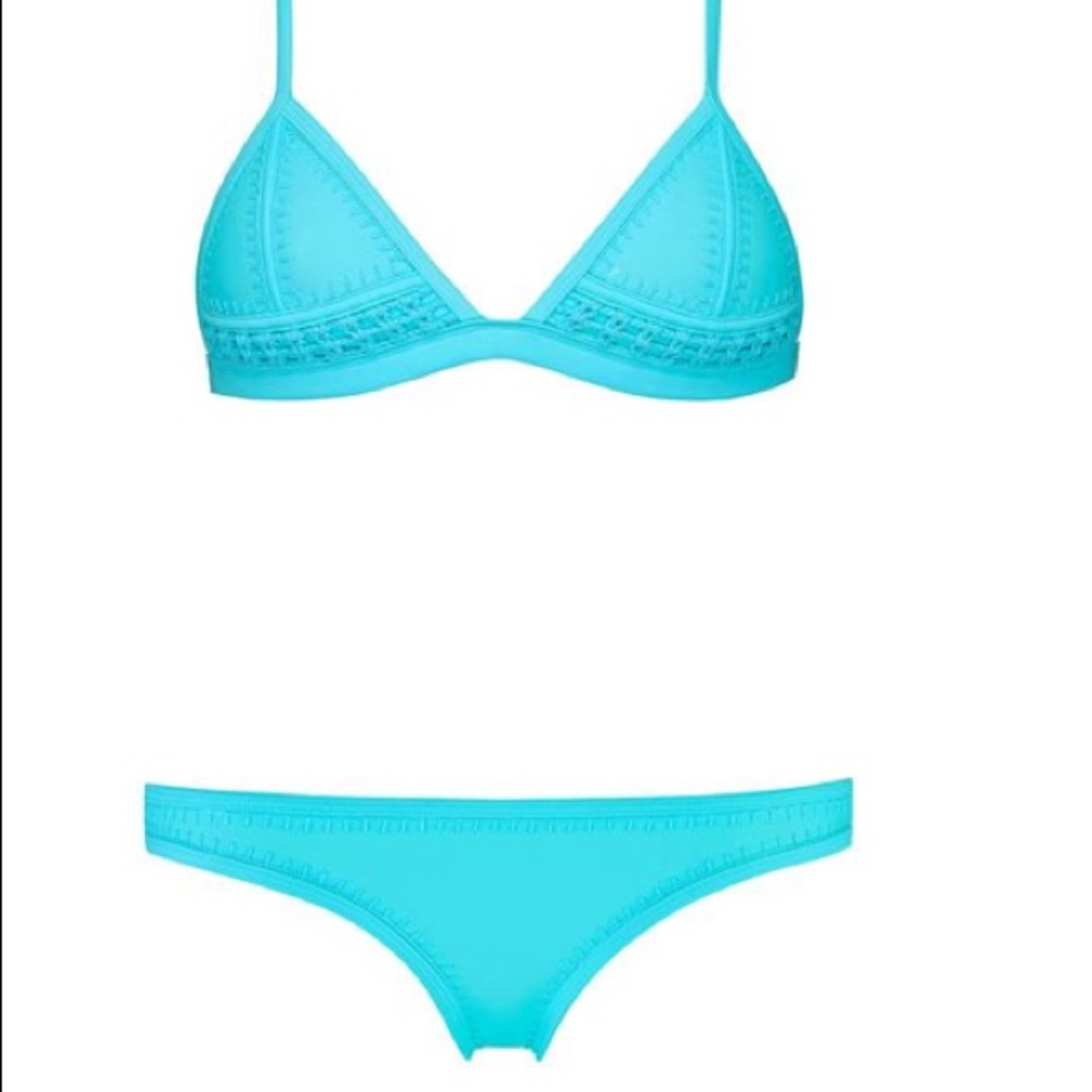 Triangl blue bikini slightly faded color